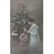Julefeiring med juletre - Postkort