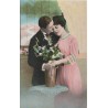 Par med blomster - Postkort