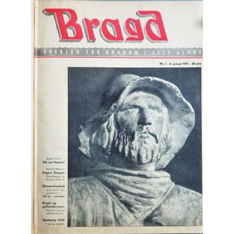 BRAGD- Årgang 1941- Ukeblad for ungdom