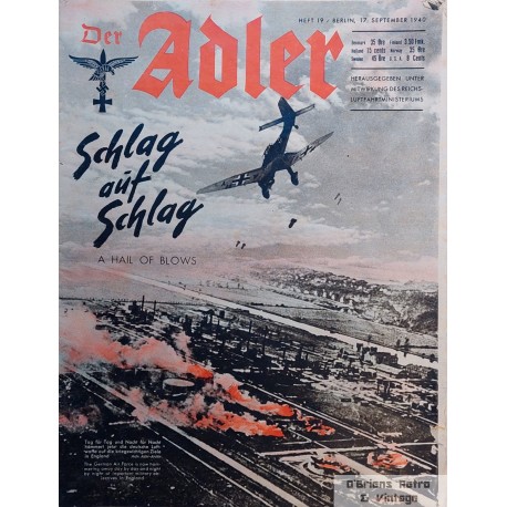 Der Adler - 1940 - 17. September - Hefte 19 - Tysk propaganda fra 2. verdenskrig