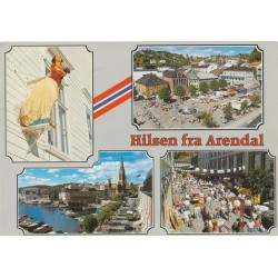 Arendal - Hilsen - Postkort