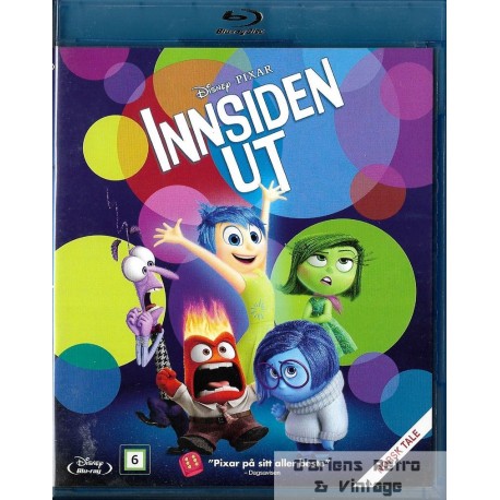 Innsiden ut - Disney - Pixar - Blu-ray