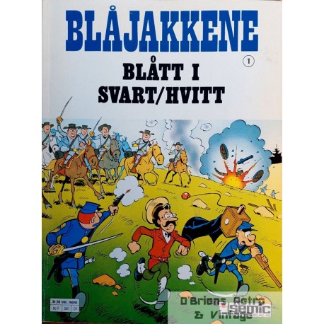 Blåjakkene - Nr. 1 - Blått i svart/hvitt - 1989