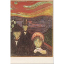 Kunst - Edvard Munch - Angst - Postkort