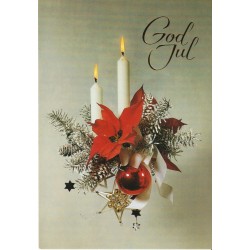 God jul - Lys - Postkort