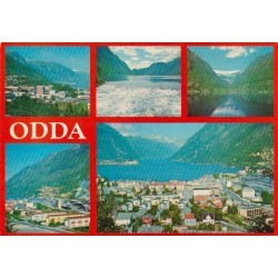 Odda - Parti fra Odda i Hardanger - Postkort