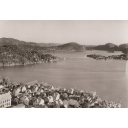 Flekkefjord - Utsikt over byen - Postkort
