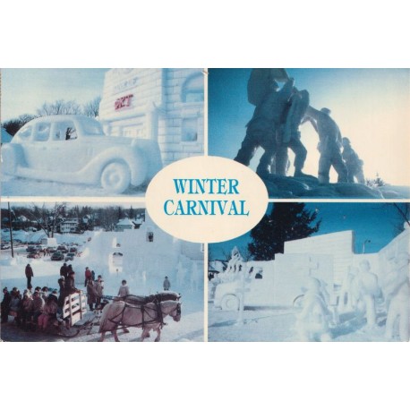 USA - Michigan - Houghton-Hancock - Winter Carnival - Postkort