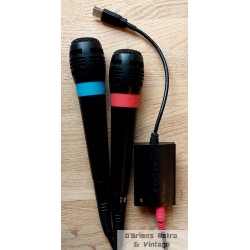 Singstar-pakke med adapter og to mikrofoner - Playstation 2