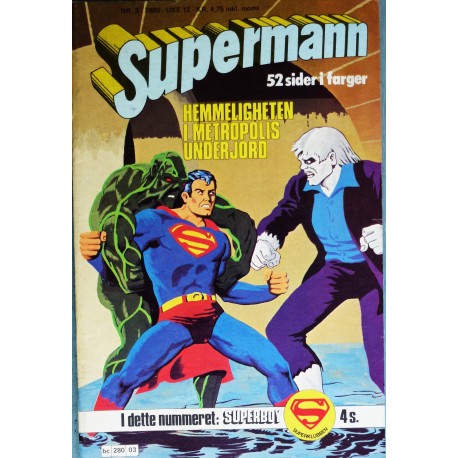 Supermann- 1980- Nr. 3- Hemmeligheten i Metropolis underjord