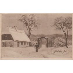 Glædelig Jul - Julen 1927 - Postkort