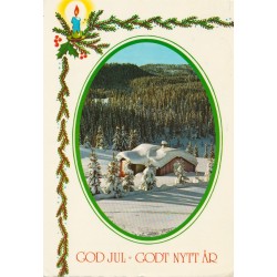 God jul - Godt nytt år - Postkort