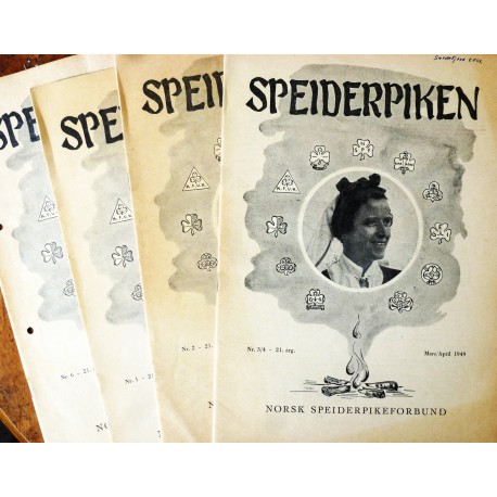 Speiderpiken- Fire magasiner fra 1949