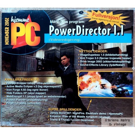 Hjemme-PC - Cover-CD - 2002 - November - PowerDirector 1.1 - PC