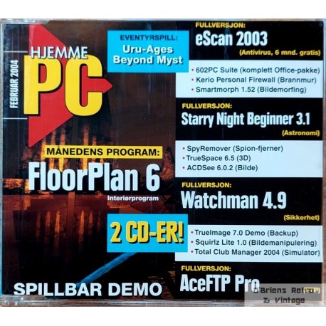 Hjemme-PC - Cover-CD - 2004 - Februar - FloorPlan 6 - PC