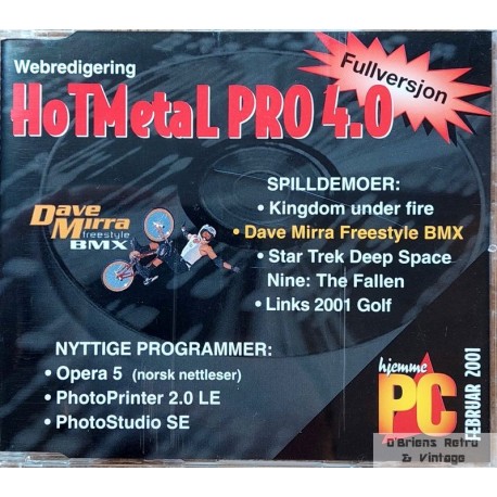 Hjemme-PC - Cover-CD - 2001 - Februar - HotMetal Pro 4.0 - PC