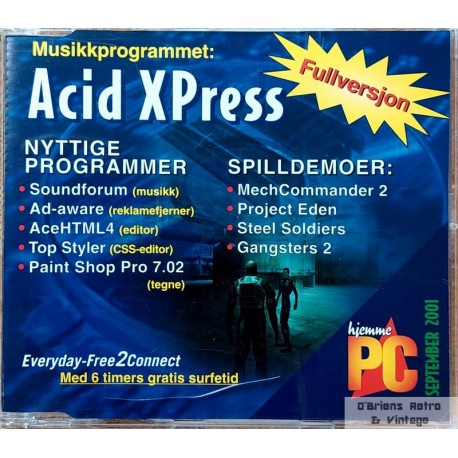 Hjemme-PC - Cover-CD - 2001 - September - Acid XPress - PC