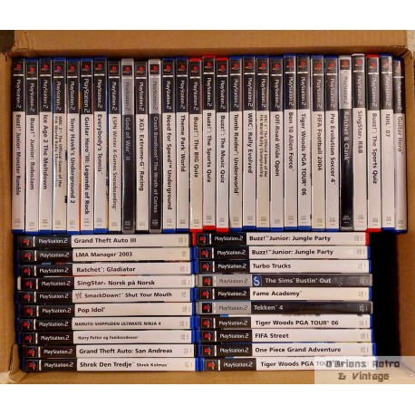 50 x Cover uten spill til Playstation 2 - Noen med og noen ute manual