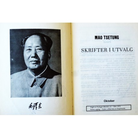 Mao Tsetung- Skrifter i utvalg