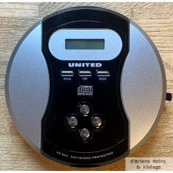 United - Portable Compact Disc Player - Bærbar CD-spiller - DM4587