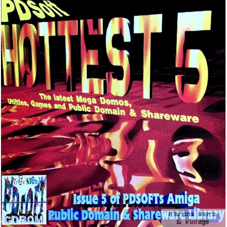 PDSoft Hottest 5 - Issue 5 of PDSofts Amiga Public Domain & Shareware Library - CD-ROM