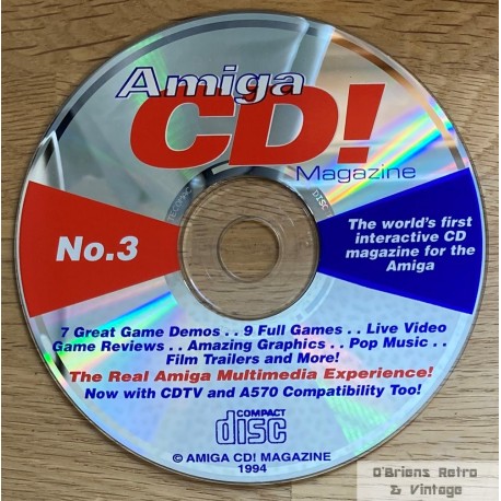 Amiga CD! Magazine - 1994 - Nr. 3 - Cover-CD