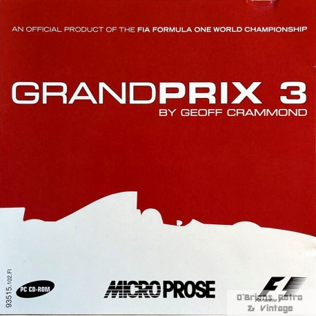 Grand Prix 3 by Geoff Crammond - Micro Prose - PC CD-ROM