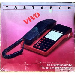 Tastafon Vivo - EB Telecom - Gammel telefon i eske