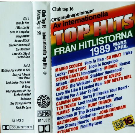 Club Top 16- Internationella Top Hits 1989