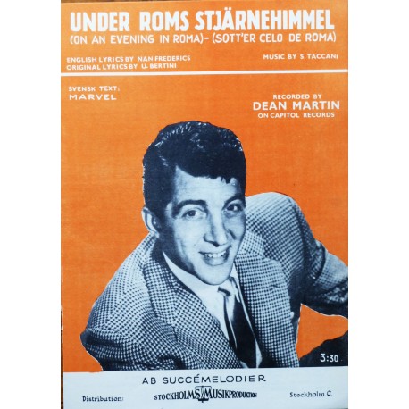 Noteblad- Under Roms stjärnhimmel