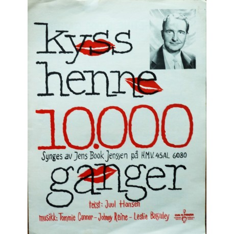 Noteblad- Kyss henne 10.000 ganger