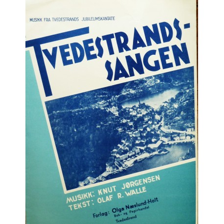 Noteblad- Tvedestrands- sangen (Tvedestrand)