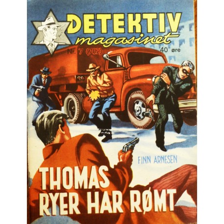 Detektivmagasinet- Nr. 7 (702) Thomas Ryer har rømt