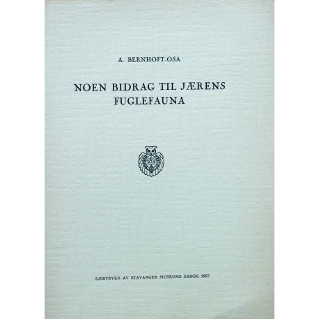 Noen bidrag til Jærens fuglefauna