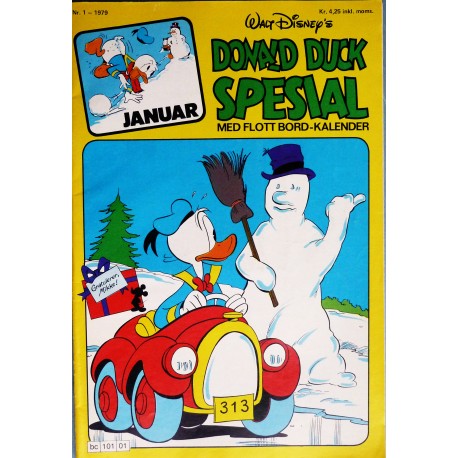 Donald Duck Spesial- 1979- Nr. 1- Med bord-kalender