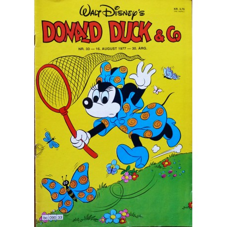 Donald Duck & Co- 1977- Nr. 33- Med timeplan