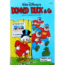 Donald Duck & Co- 1976- Nr. 34- Med timeplan