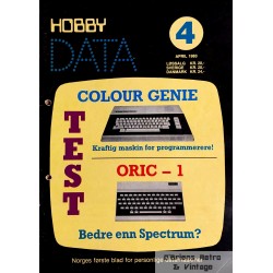 Hobbydata - 1983 - Nr. 4 - Colour Genie og ORIC-1