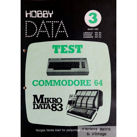 Hobbydata - 1983 - Nr. 3 - Test av Commodore 64