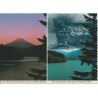 Mt. St. Helens & Yale Lake before and after eruption - USA - Postkort