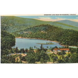 View of Sherando Lake, Near Waynesboro, Virginia - USA - Postkort