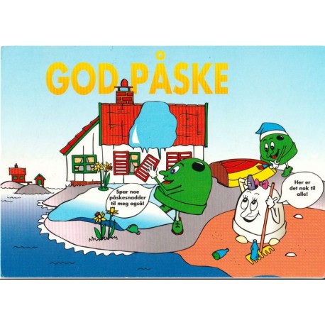 God Påske - Igleif m. fl. - Postkort