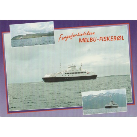 Fergeforbindelsen Melbu - Fiskebøl - Nordland - Postkort