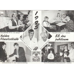 Halden Filatelistklubb 1995 - 55 års jubileum - Nummerert 443 av 500 - Postkort