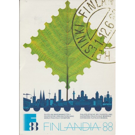 FINLANDIA 88 - World Philatelic Exhibition - Postkort