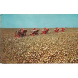 Mechanical Cotton Pickers - USA - Postkort