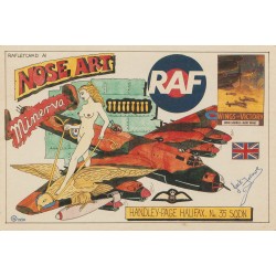 RAF Nose Art - Handley-Page Halifax - Raflet Card A1 - Jack Follows - Postkort