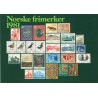 Norske frimerker 1981 - Postkort