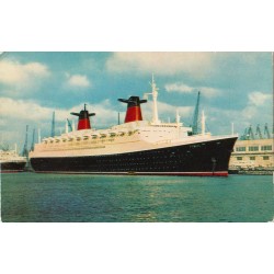 S. S. France - French Line - Skip - Postkort