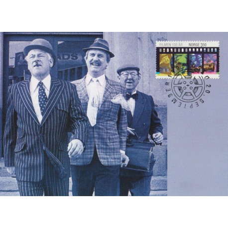 Olsenbanden - FDC - Filmen 100 år - Postkort